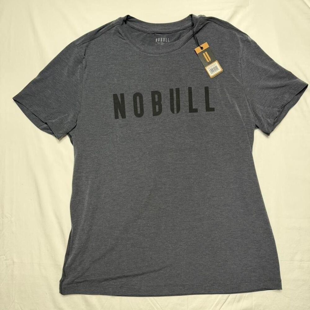 mens nobull t shirt nwt charcoal - Picture 2 of 3